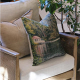 CC Interiors Sabra - beige and Daylesford  Linen Cushion Cover  at Cerise. Measures 50x50cm . Unfilled. Inner sold separately.