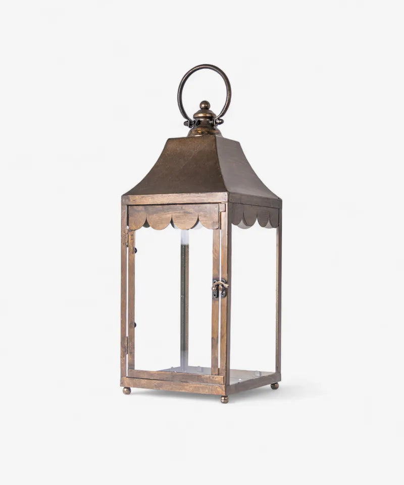 Vintage style antique brass lantern