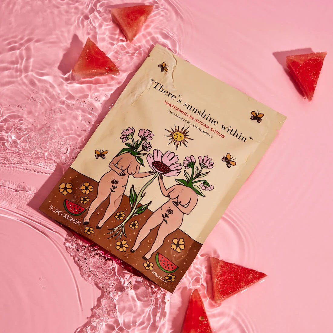 Bopo  Watermelon sugar scrub sachet 200g