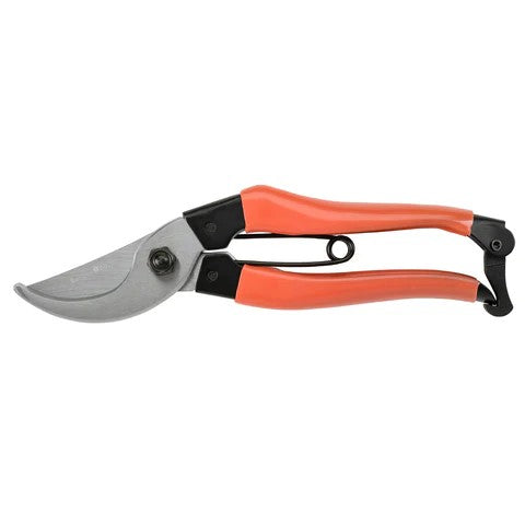 Red gardening secateurs