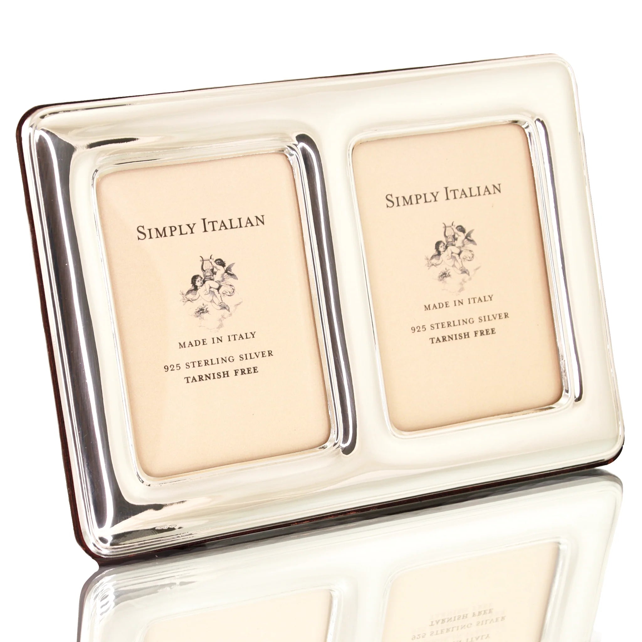 Sterling silver double photo frame