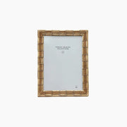 Gold coloured rectangular photo frame