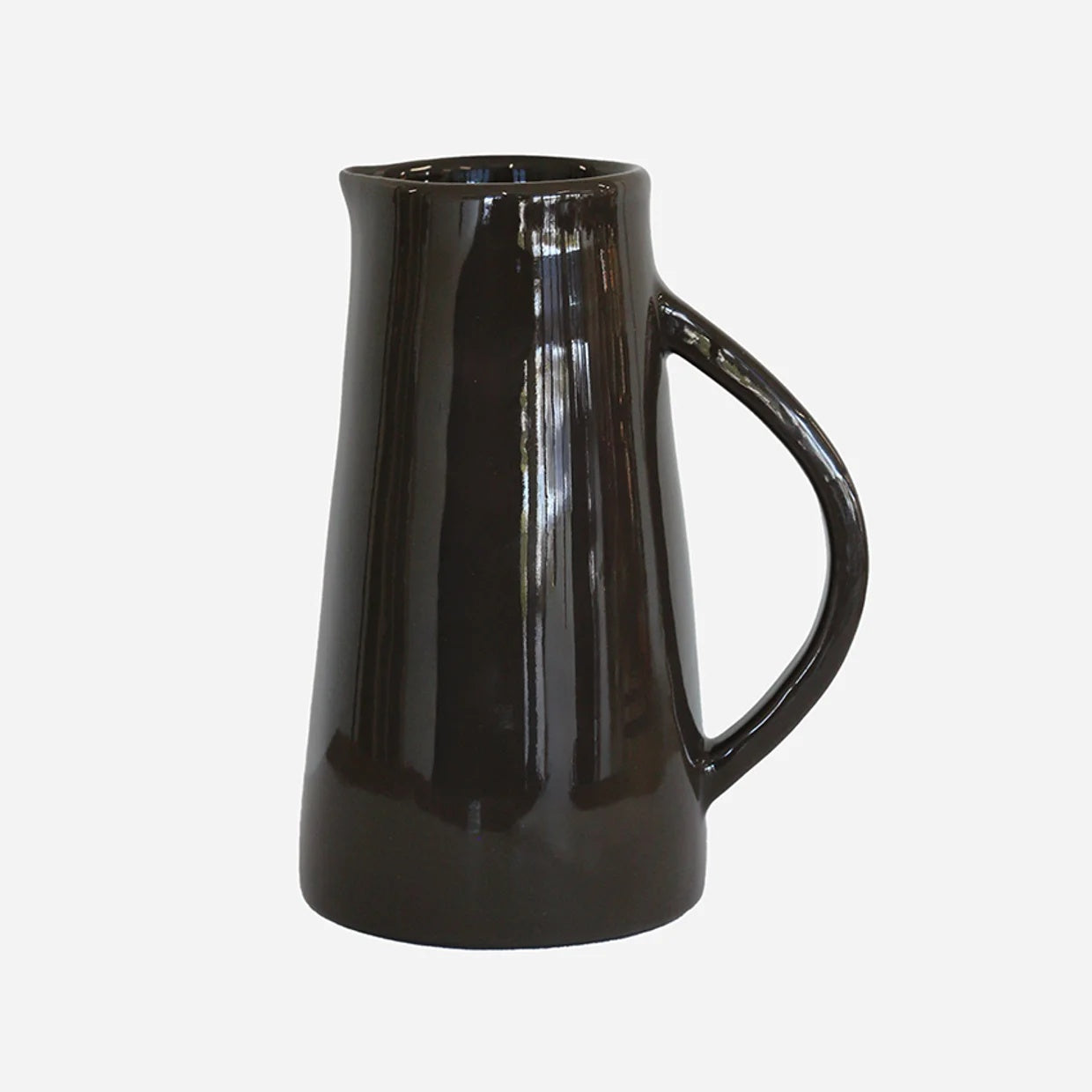 CC Interiors Lisette Jug in sable brown glazed ceramic at Cerise