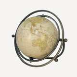 Galv decorative  globe on metal rotating base