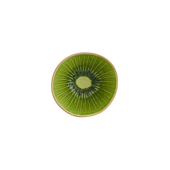 BOrdello Pinheiro Earthernware green and bown kikiwfruit bowl