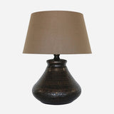 Genie Beaten Bronze Lamp Base | CC Interiors