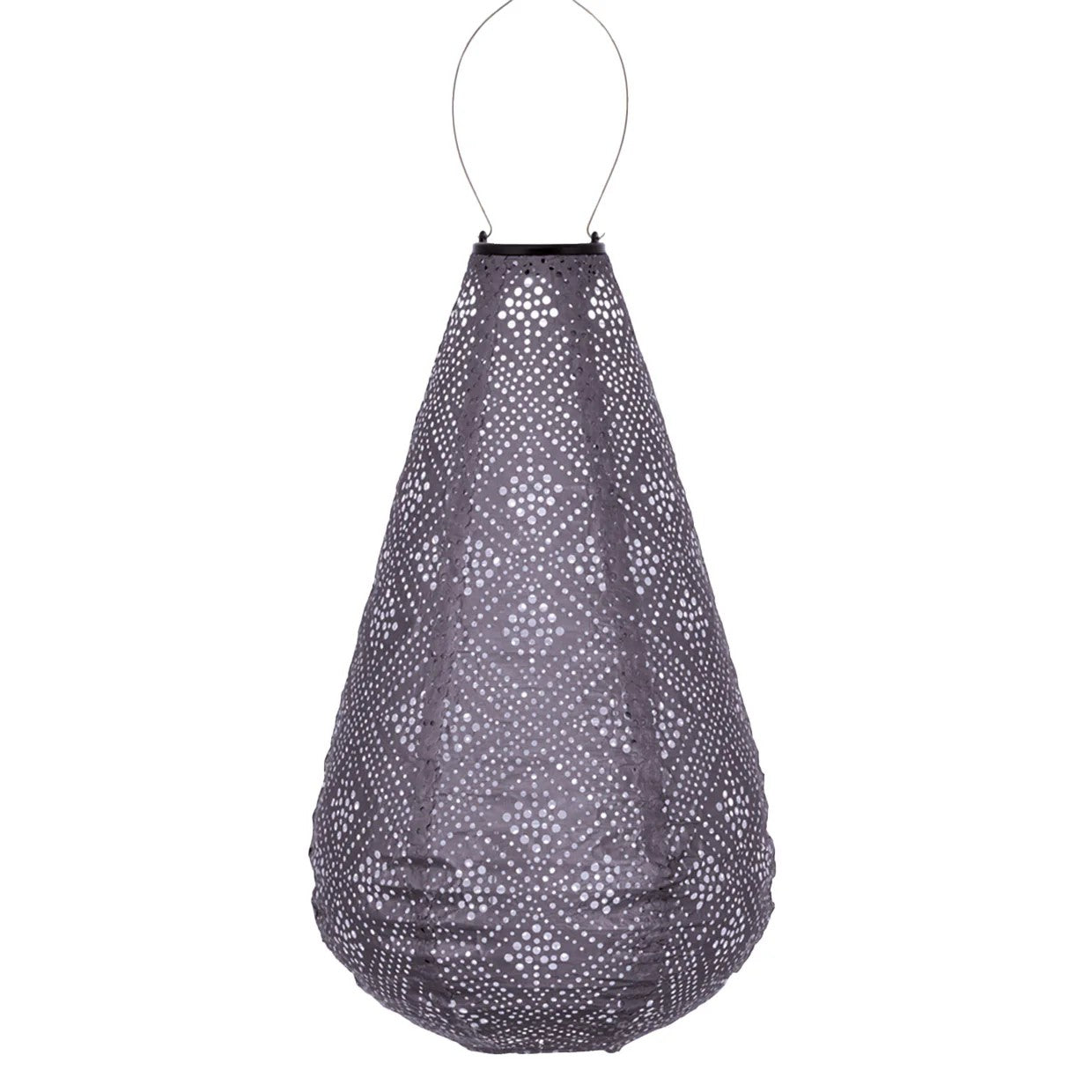 Mauve purple drop lantern