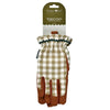 Olive Check Garden Gloves