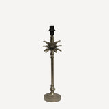 Small palm treedesign silver finish lampbase