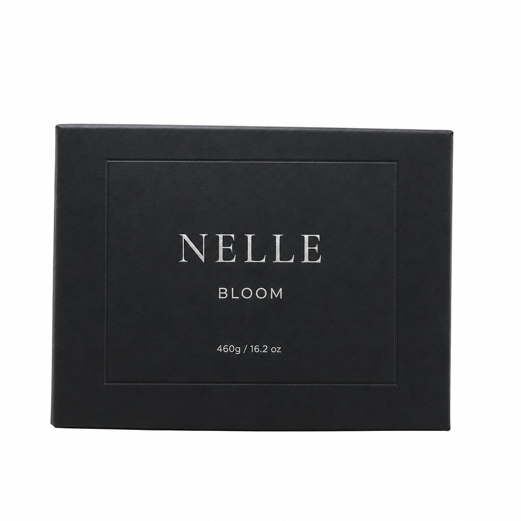 Millie Moo Nelle Bloom floral scented candle in gift box, hand-poured in Nelson New Zealand