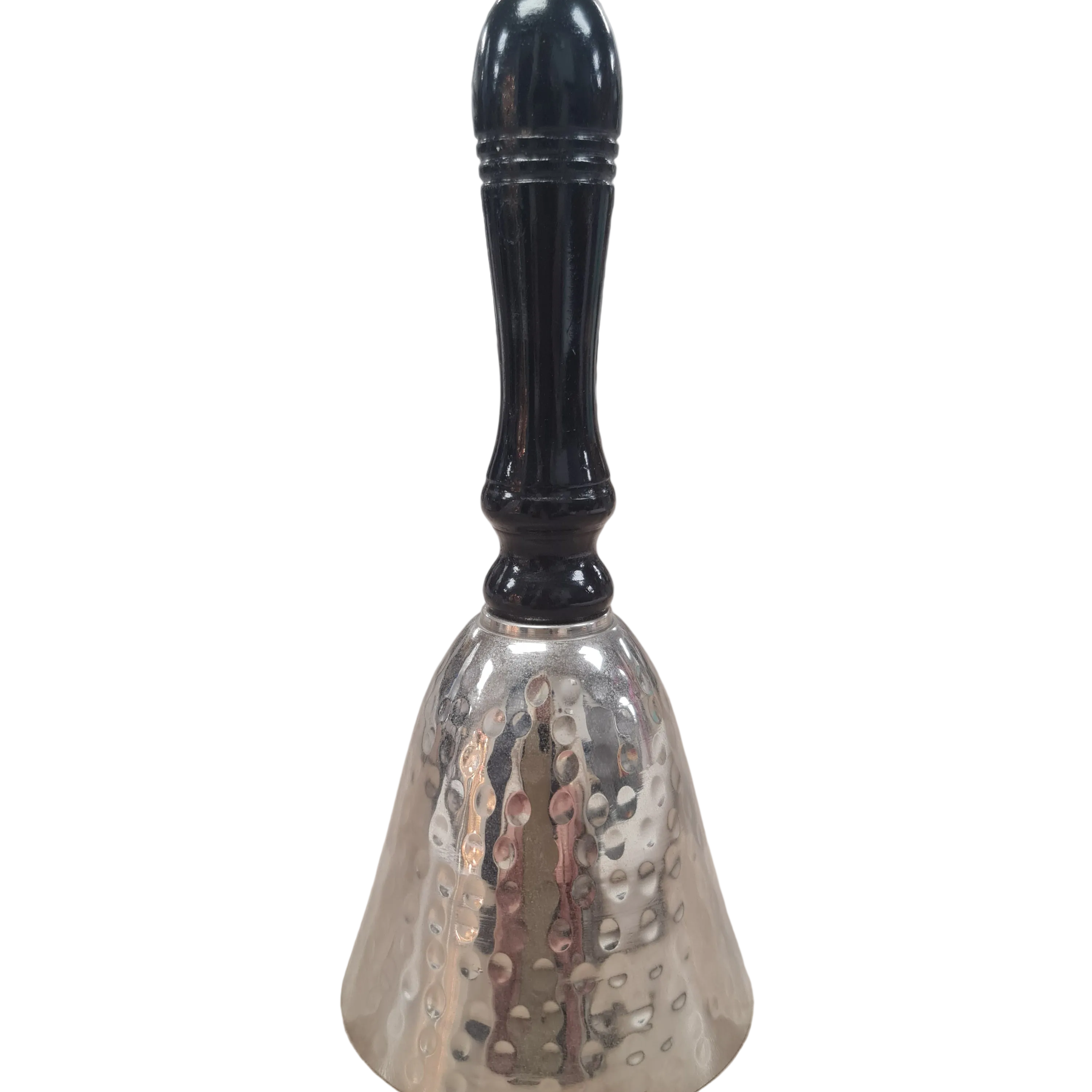 CC Interiors Bell in Silver finish with wooden handle at Cerise