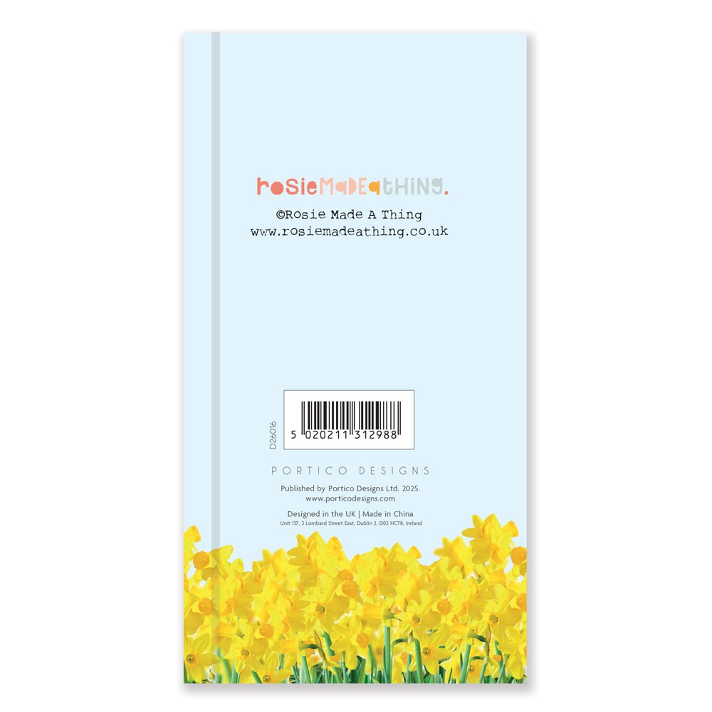 Back cover of Rosie made a thing 2026 diary
