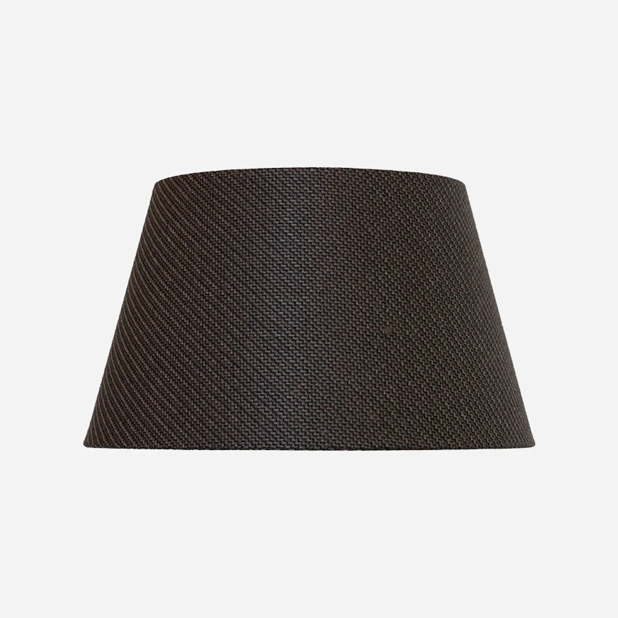 CC Interiors Woven Charcoal 36cm  diameter Tapered Drum Lampshade  at Cerise