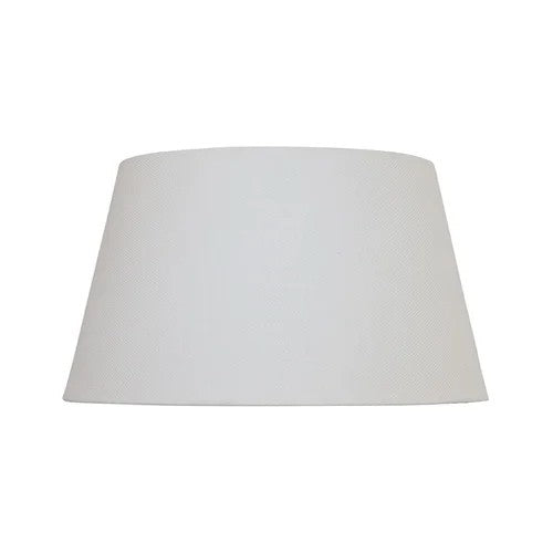 White Linen Drum Shape Lampshade
