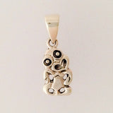 Silver NZ Tiki Necklace with 40 - 45cm chain