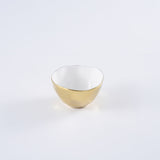Small white and gold bowl
