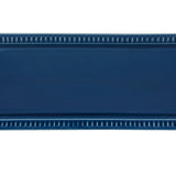 Blue tart tray featuring detailed edging