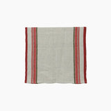 Red Selvedge Stripe Linen Table Runner
