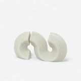 S shaped modern style book ends