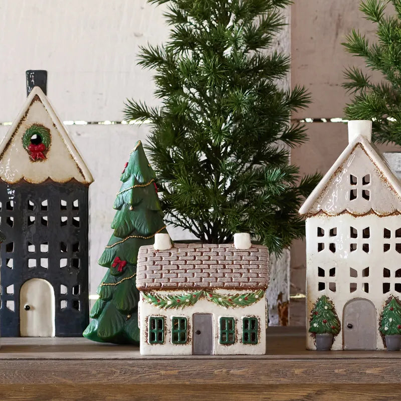 Collection of tealight houses