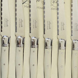 Round Steak knives laguiole set 6