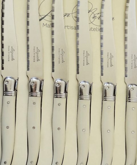 Round Steak knives laguiole set 6