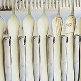 stainless steel table forks set of 6 laguiole