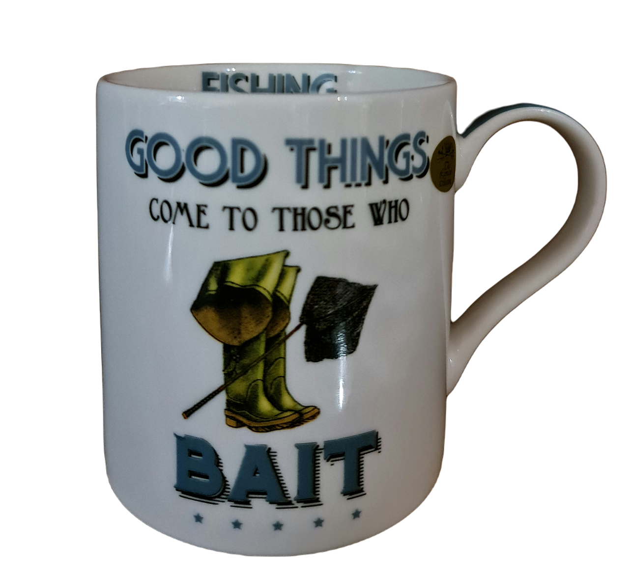 Fishing Mug "Good things come to those who Bait"
