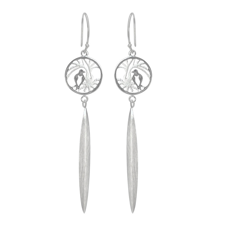 Earrings2Kereruincirclewithflaxdrop
