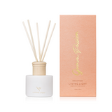 The Living Light Reed Fragrance Diffusers will create a long lasting scent in any space.  Each set includes a white glass bottle filled with 120ml of premium diffuser mix and five reed sticks.  Lasts up to 6 months once opened.  120ml  Made in New Zealand