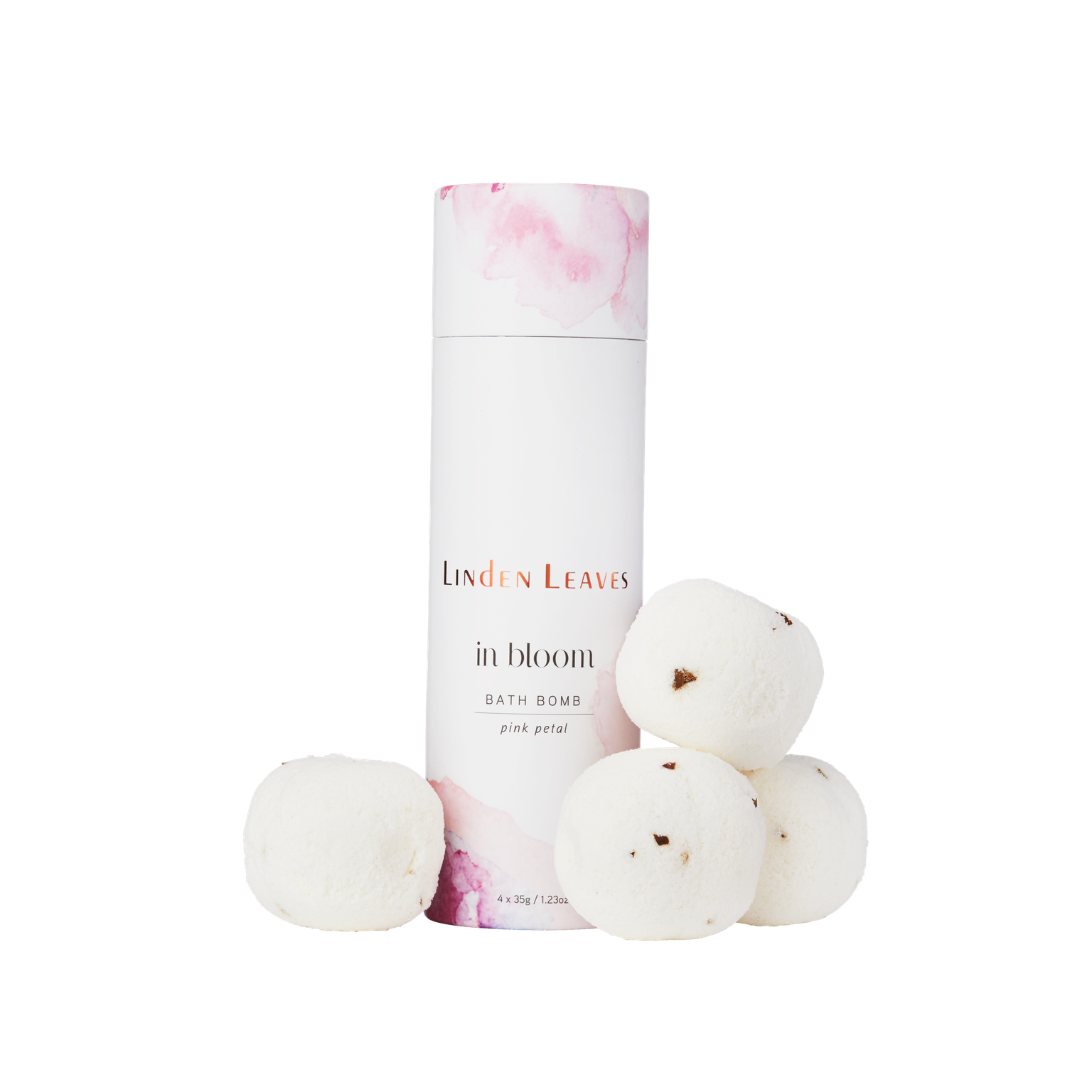 bath bombs in bloom linden leaves