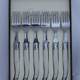 table forks laguiole set 6 gift boxed