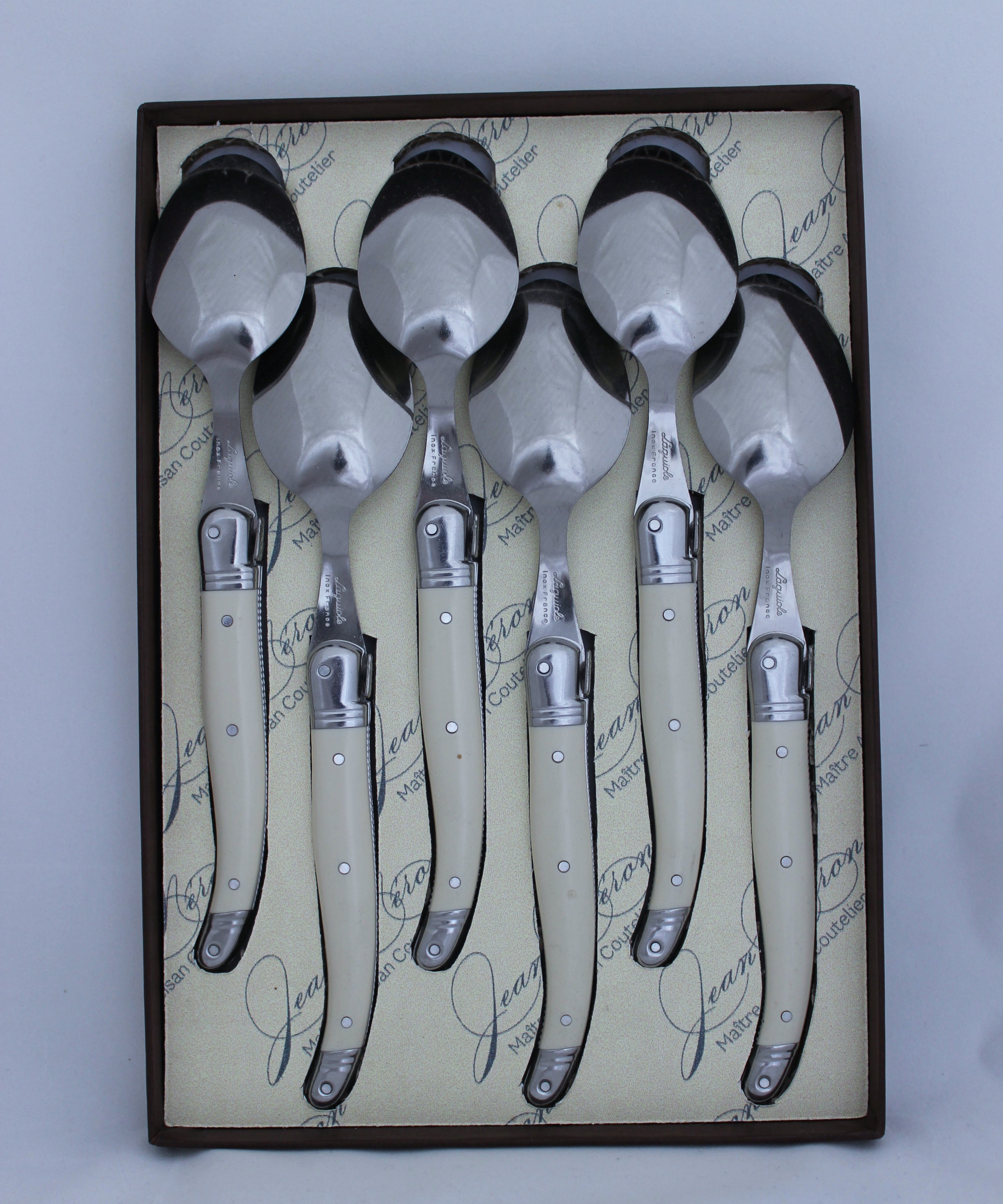 desert spoons set 6 laguiole
