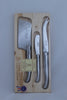 stainless steel three piece cheese set laguiole