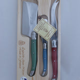 laguiole 3 piece cheese set gift boxed