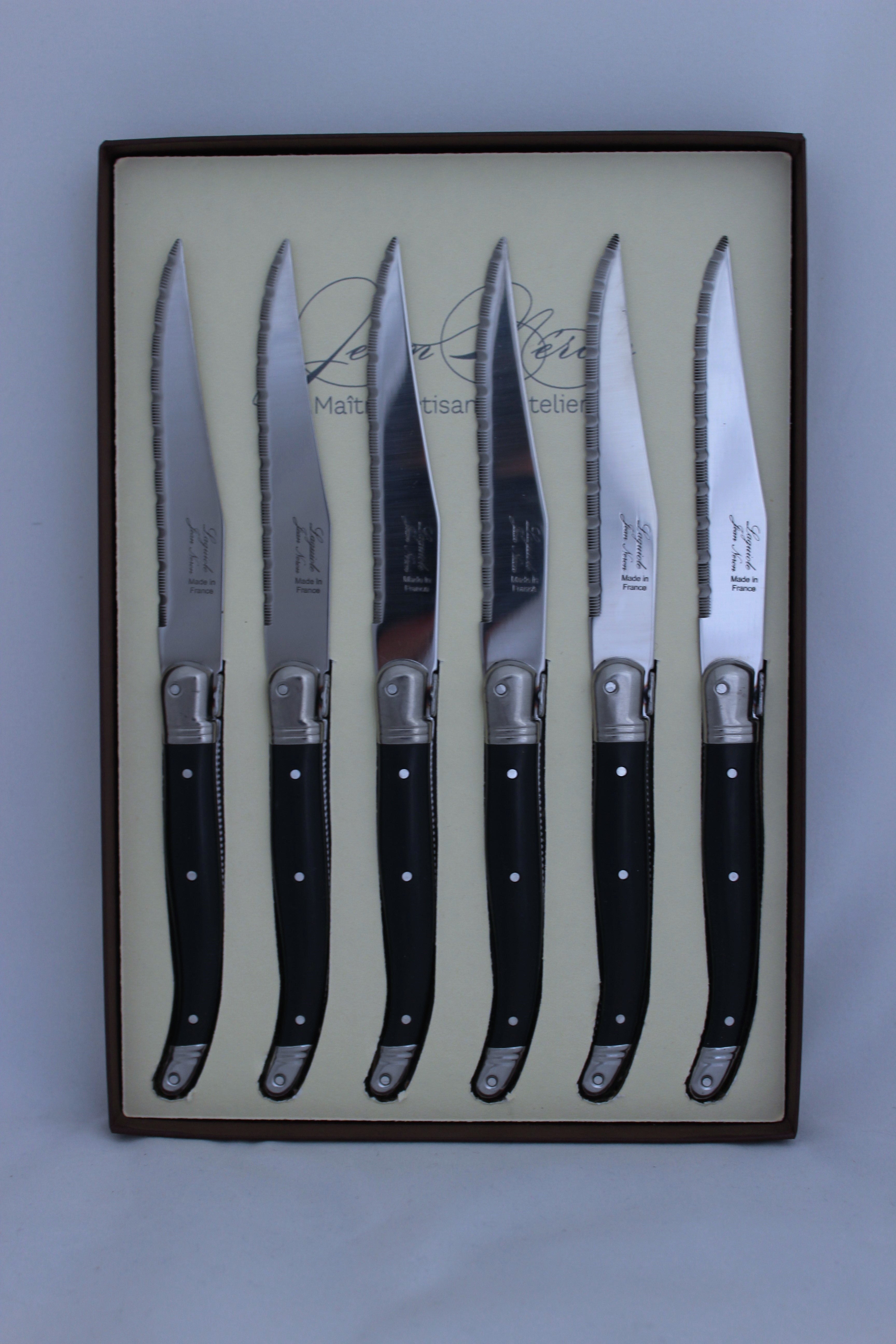 steak knives laguiole set of 6 gift boxed