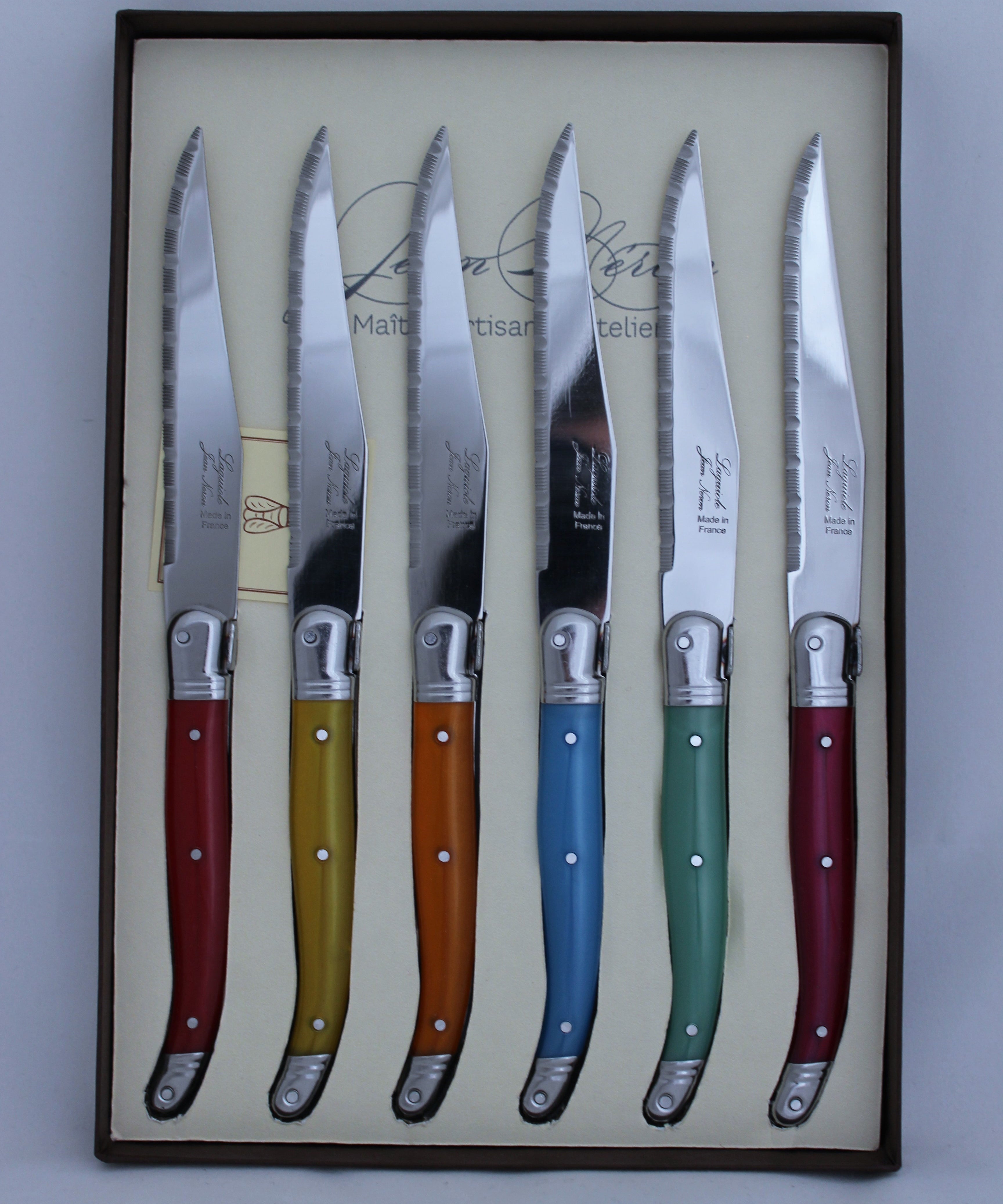 steak knives laguiole set of 6 gift boxed