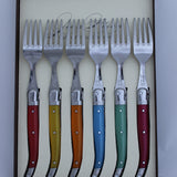 table forks laguiole set 6 gift boxed