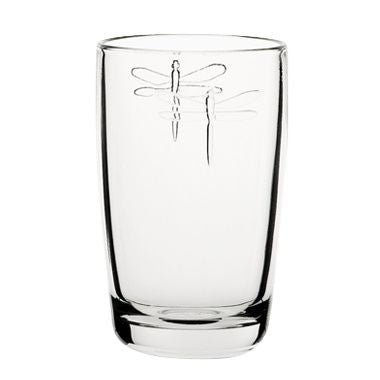 La Rochere Dragonfly Tall Tumbler Glass with dragonfly motifs at Cerise NZ
