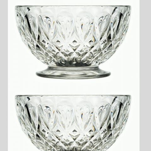 La Rochere Lyonnais Bowl with renaissance motif glass design and 600ml capacity at Cerise NZ