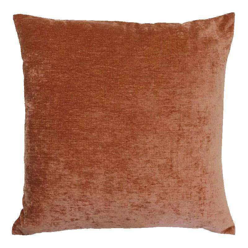 Brooklyn Chenille Clay Cushion Cover only  Inner may be purchased separately.  50cm x 50cm  Soft Chenille Fabric