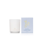 Mini 100% soy wax candle hand poured into a glass jar with cotton wick by Living Light.  Selet from 8 beautiful fragrances 110g. Available in 8 beautiful fragrances.  Up to 30 hours burn time  Made in New Zealand