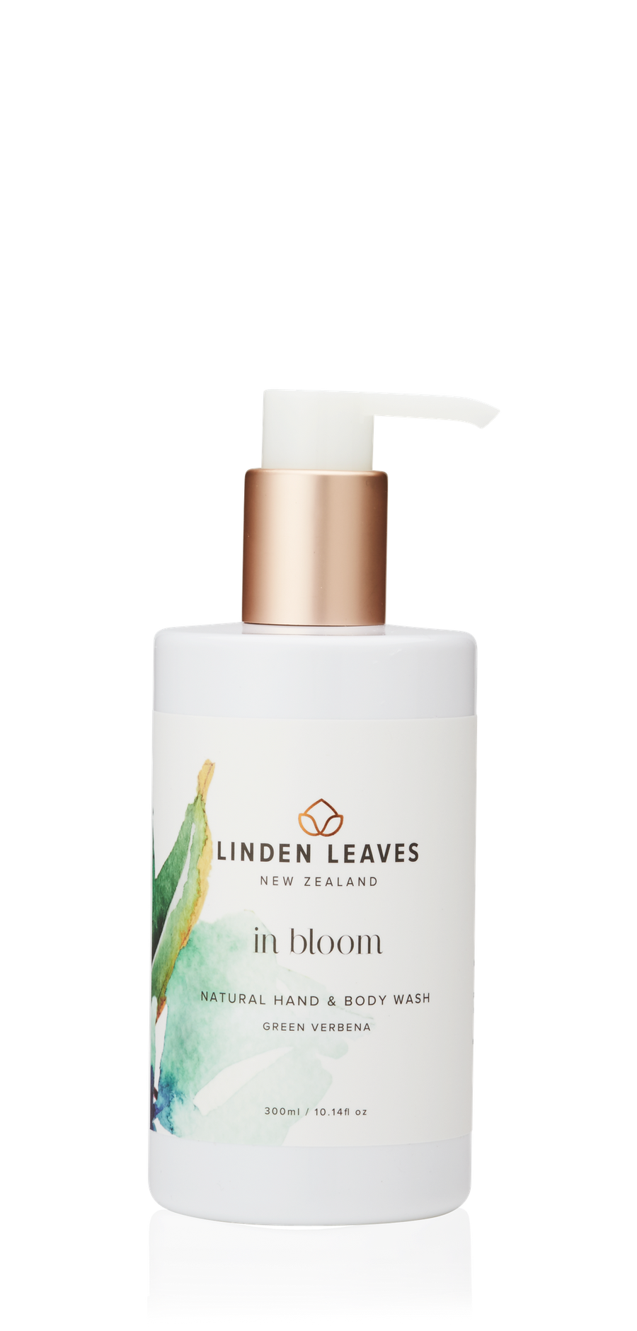 hand and body wash linden leaves in bloom