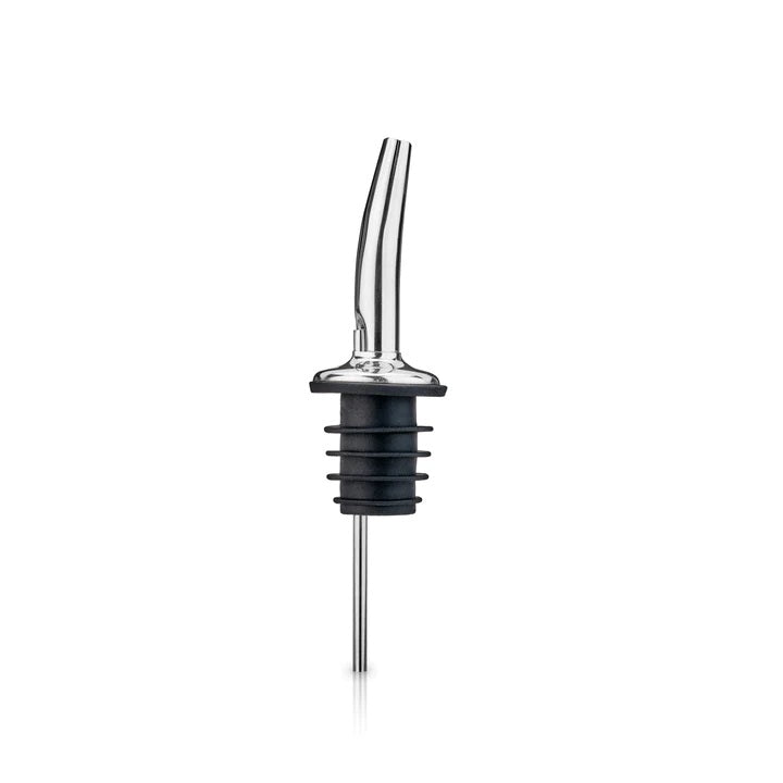 This Viski liquor pourer ensures a constistent pour from any bottle of liquor. A must have accessory for any home bar.   Compostition : Stainless Steel  Care: Hand wash