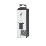 This Viski liquor pourer ensures a constistent pour from any bottle of liquor. A must have accessory for any home bar.   Compostition : Stainless Steel  Care: Hand wash