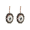 Beautiful Simply Italian classic bright Swarovski crystal earrings with 18ct rose gold plating over a sterling silver base. Leaver back to help them remain secure. Made in Italy. 11mm L x 8mm W  Swarosvski Crystal Sterling Silver 18ct Rose Gold Plating