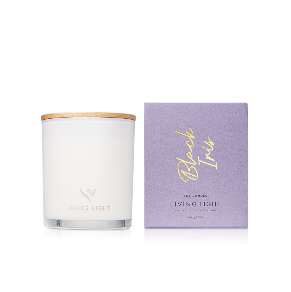 Hand poured into a glass jar with wooden lid, this clean burning soy wax Candle is beautifully fragranced with a cotton wick.  Available in 8 fragrances.  Up to 60 hours burn time  300g  Made in New Zealand