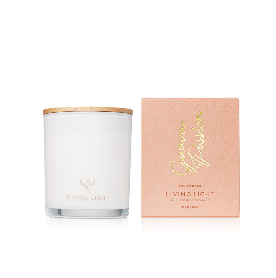 Hand poured into a glass jar with wooden lid, this clean burning soy wax Candle is beautifully fragranced with a cotton wick.  Available in 8 fragrances.  Up to 60 hours burn time  300g  Made in New Zealand