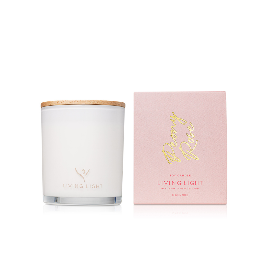 Hand poured into a glass jar with wooden lid, this clean burning soy wax Candle is beautifully fragranced with a cotton wick.  Available in 8 fragrances.  Up to 60 hours burn time  300g  Made in New Zealand