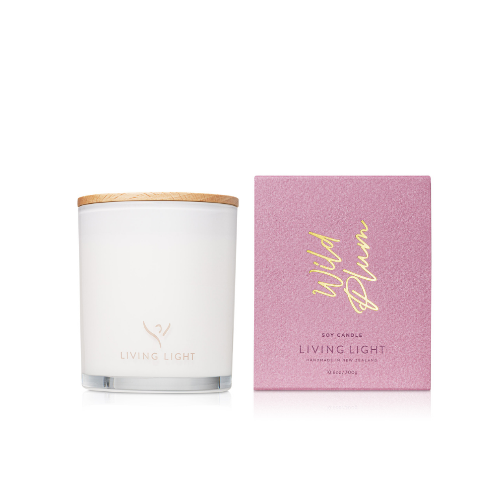 Hand poured into a glass jar with wooden lid, this clean burning soy wax Candle is beautifully fragranced with a cotton wick.  Available in 8 fragrances.  Up to 60 hours burn time  300g  Made in New Zealand